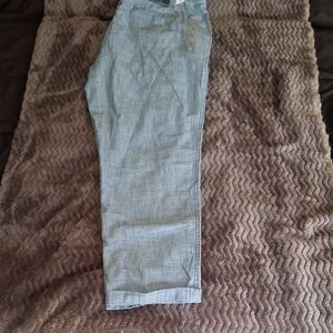 GAP Mid Rise Blue Khaki Pants Size 14